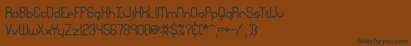 GranularBrk Font – Black Fonts on Brown Background