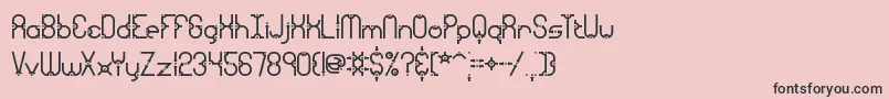 フォントGranularBrk – ピンクの背景に黒い文字