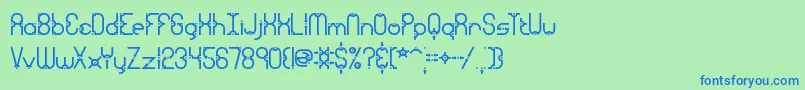 GranularBrk Font – Blue Fonts on Green Background