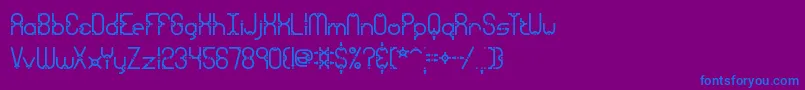GranularBrk-Schriftart – Blaue Schriften auf violettem Hintergrund