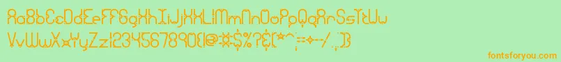 GranularBrk Font – Orange Fonts on Green Background