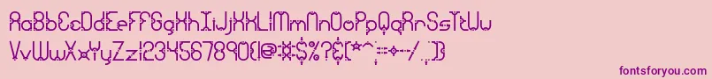 GranularBrk Font – Purple Fonts on Pink Background