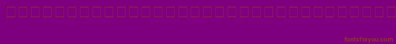 フォントBerette – 紫色の背景に茶色のフォント