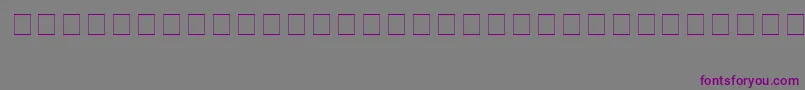 フォントBerette – 紫色のフォント、灰色の背景