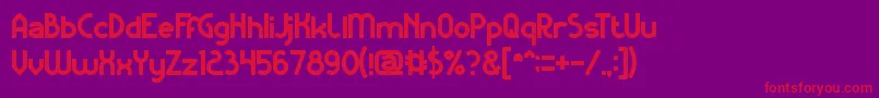 KangarooPunchBold Font – Red Fonts on Purple Background