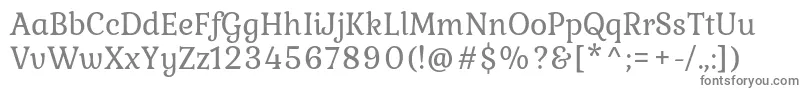KuraleRegular Font – Gray Fonts on White Background