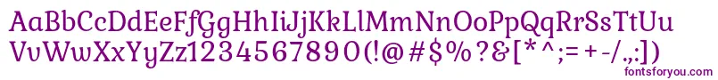 KuraleRegular Font – Purple Fonts on White Background