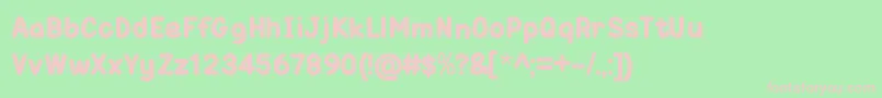 OneTrickPonyTt Font – Pink Fonts on Green Background