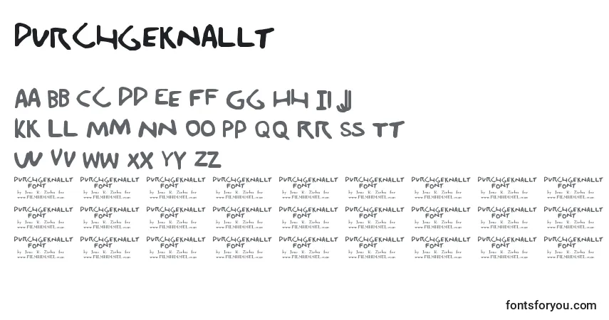 A fonte Durchgeknallt – alfabeto, números, caracteres especiais