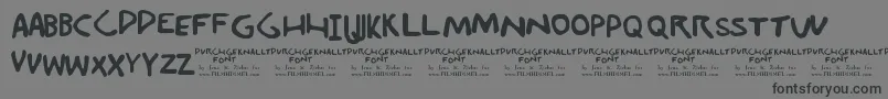 Durchgeknallt Font – Black Fonts on Gray Background