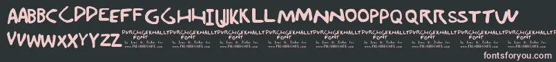 Durchgeknallt Font – Pink Fonts on Black Background