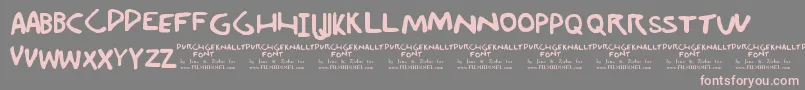 Durchgeknallt Font – Pink Fonts on Gray Background