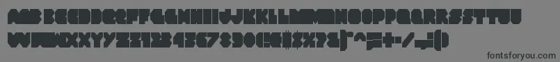 Vxrocketcond-fontti – mustat fontit harmaalla taustalla