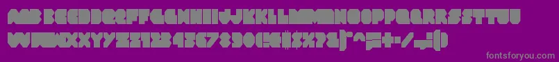 More about Vxrocketcond Font Vxrocketcond Font – Gray Fonts on Purple Background