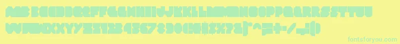 Подробнее о шрифте Vxrocketcond Шрифт Vxrocketcond – зелёные шрифты на жёлтом фоне