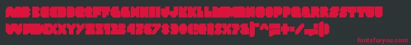 Weitere Informationen zur Vxrocketcond-Schriftart Vxrocketcond-Schriftart – Rote Schriften auf schwarzem Hintergrund
