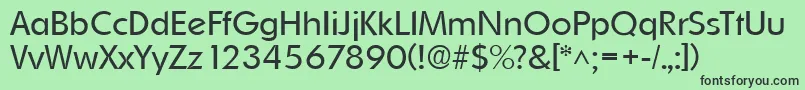 OrnitonslhRegular Font – Black Fonts on Green Background