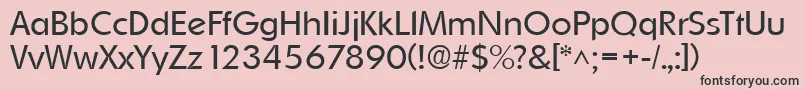 OrnitonslhRegular Font – Black Fonts on Pink Background