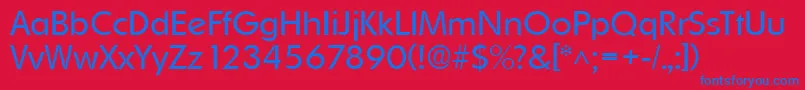 OrnitonslhRegular Font – Blue Fonts on Red Background