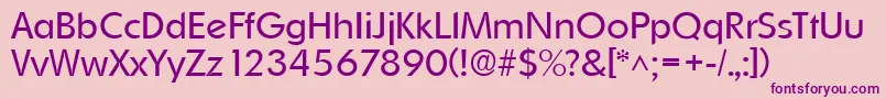 OrnitonslhRegular Font – Purple Fonts on Pink Background