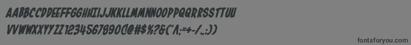 Шрифт Inhouseeditionboldital – чёрные шрифты на сером фоне