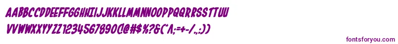 Inhouseeditionboldital-fontti – violetit fontit valkoisella taustalla