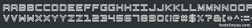 BasicSquare7 Font – White Fonts on Black Background