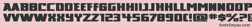 Broad Font – Black Fonts on Pink Background