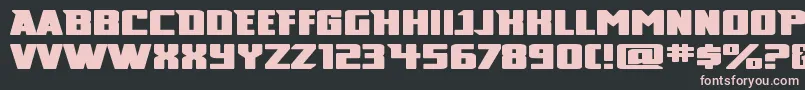 Broad Font – Pink Fonts on Black Background