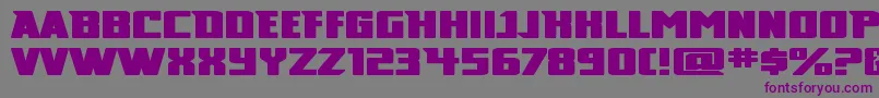 Шрифт Broad – фиолетовые шрифты на сером фоне