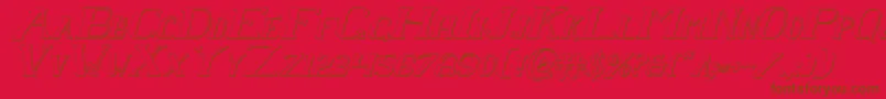 Chardinsi Font – Brown Fonts on Red Background