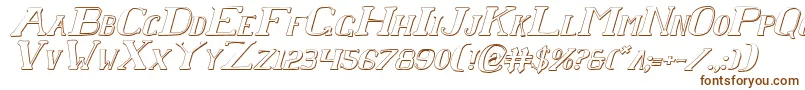 Chardinsi Font – Brown Fonts on White Background