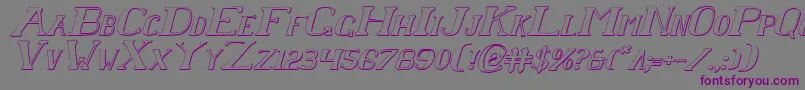 Chardinsi Font – Purple Fonts on Gray Background