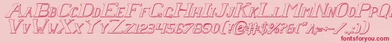 Chardinsi Font – Red Fonts on Pink Background