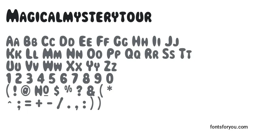 Шрифт Magicalmysterytour – алфавит, цифры, специальные символы