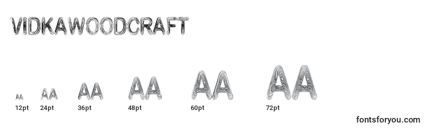 VidkaWoodcraft Font Sizes