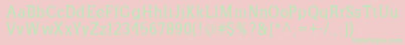 Slabromana Font – Green Fonts on Pink Background