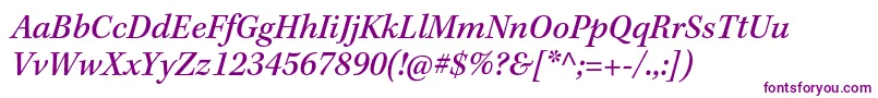 KeplerstdMediumit Font – Purple Fonts on White Background