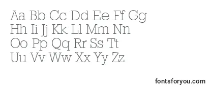 Review of the StaffordserialXlightRegular Font