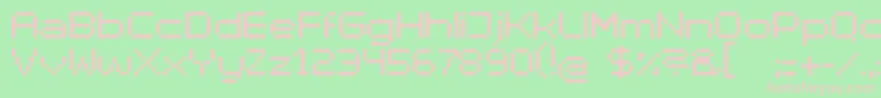 Superhelue Font – Pink Fonts on Green Background