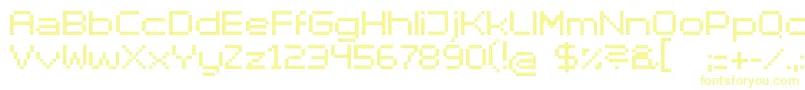 Superhelue-fontti – keltaiset fontit valkoisella taustalla