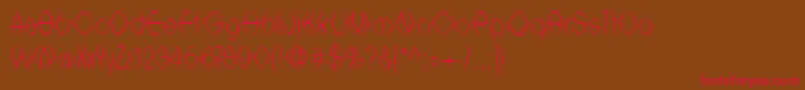 Witcb Font – Red Fonts on Brown Background