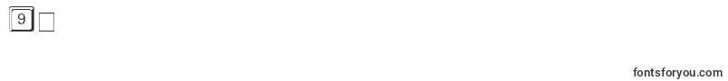 フォントKeystroke – フォント数字9