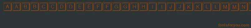 Шрифт Keystroke – коричневые шрифты на чёрном фоне