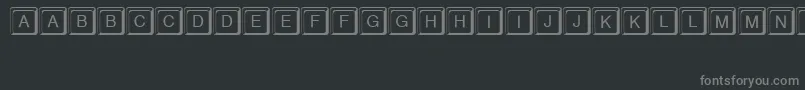 Шрифт Keystroke – серые шрифты на чёрном фоне