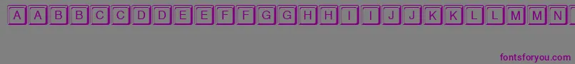 fuente Keystroke – Fuentes Moradas Sobre Fondo Gris