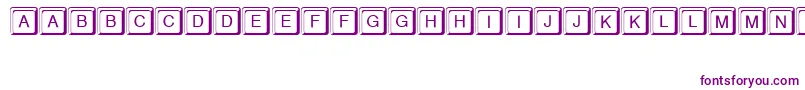 Keystroke Font – Purple Fonts on White Background