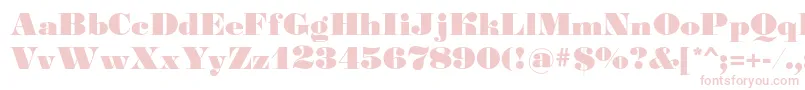 Gourmandise Font – Pink Fonts on White Background