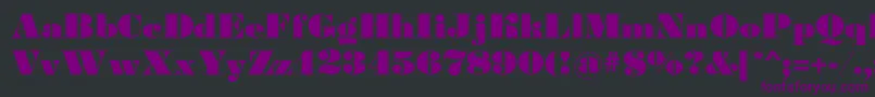 Gourmandise Font – Purple Fonts on Black Background