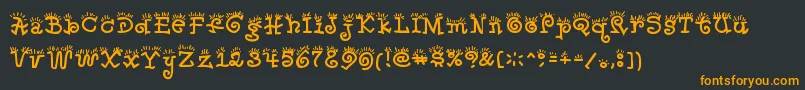 Шрифт WakerRegular – оранжевые шрифты на чёрном фоне